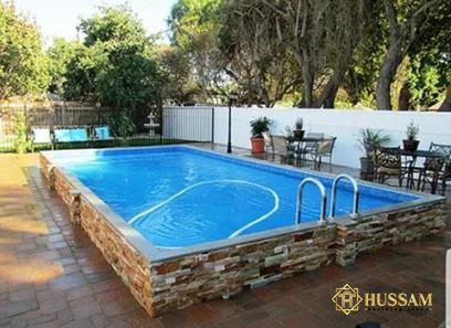Bulk purchase of stone facade above ground pool with the best conditions